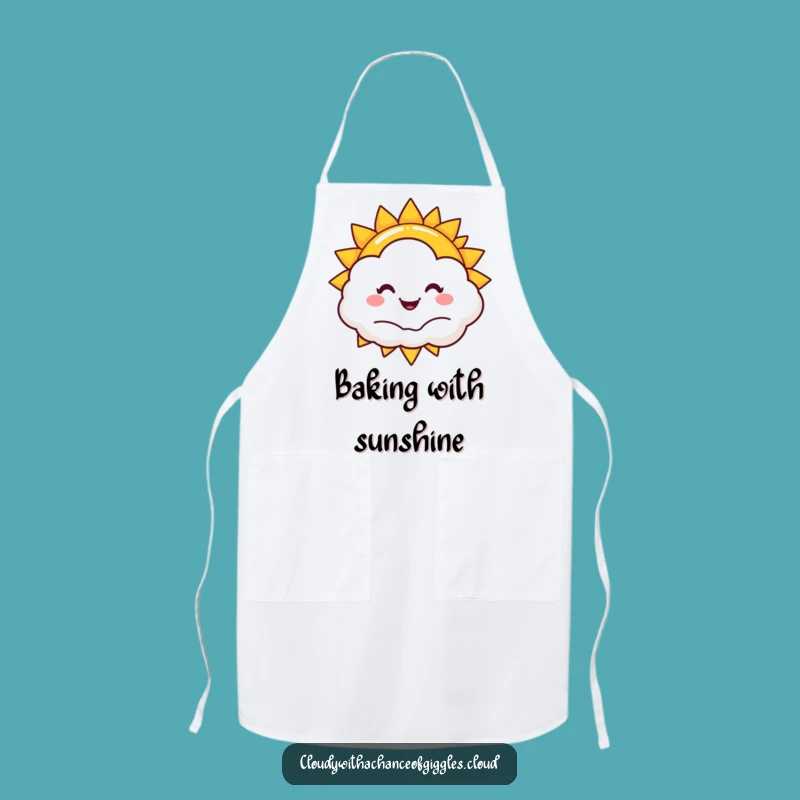 Funny Sun Chef's Apron: Hilarious Kitchen Wear for Bright Cooks