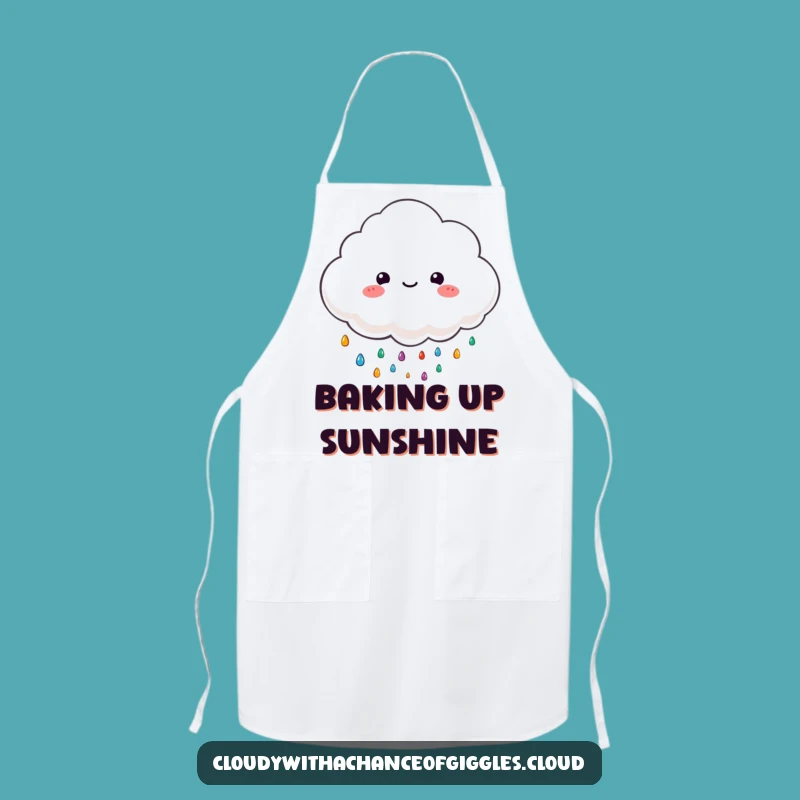 Funny Cloud Raining Apron - Kitchen Weather Protector, Cheesy Gift