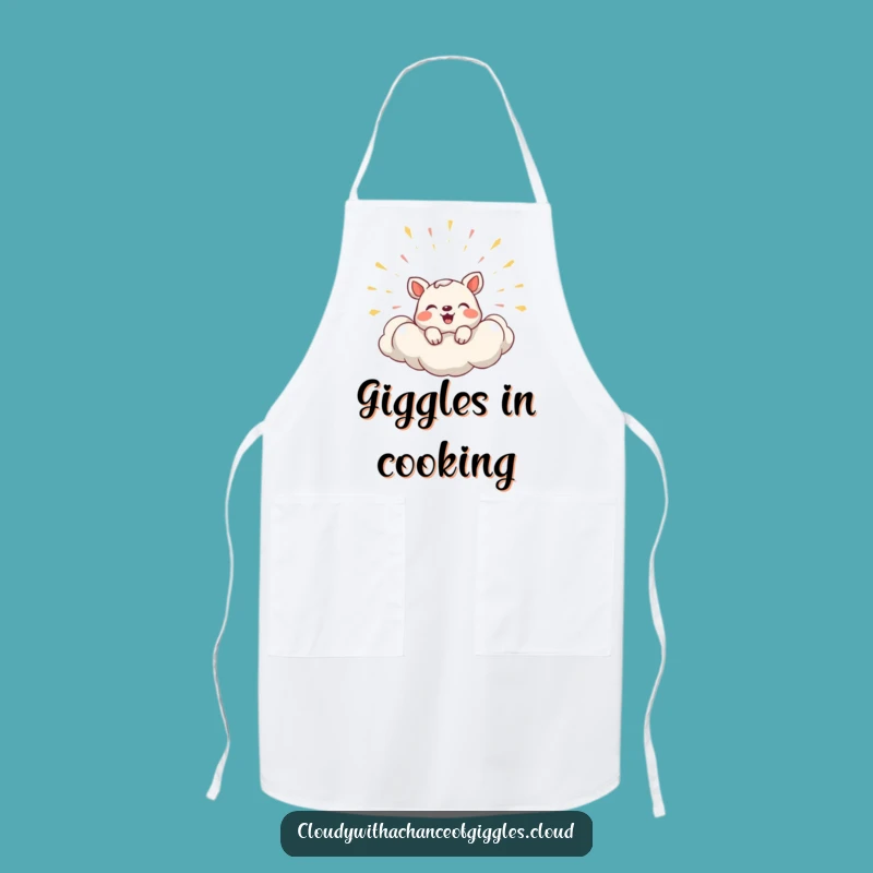 Funny Shy Laughing Animal Apron: Cook with Joy, Perfect Humorous Kitchen Gift!