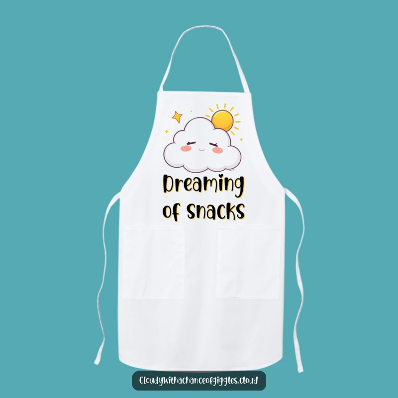 Funny Sleepy Cloud Apron: Cook with Dreamy Serenity