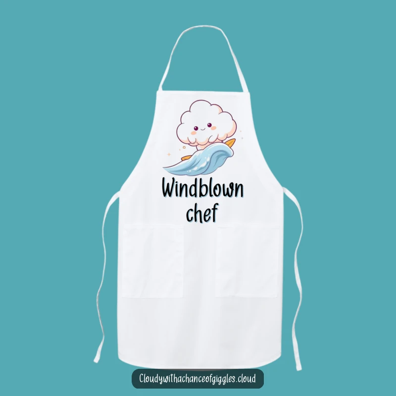 Funny Surfing Cloud Animal Apron - Cook with Breezy Fun!