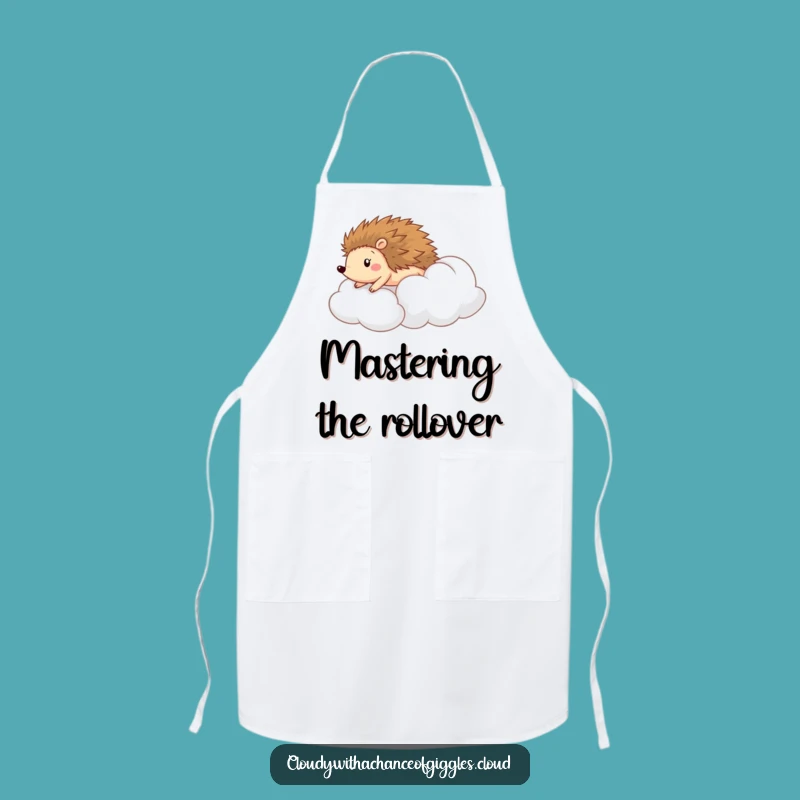 Funny Hedgehog Cloud Apron: Kitchen Fun & Adorable Gift