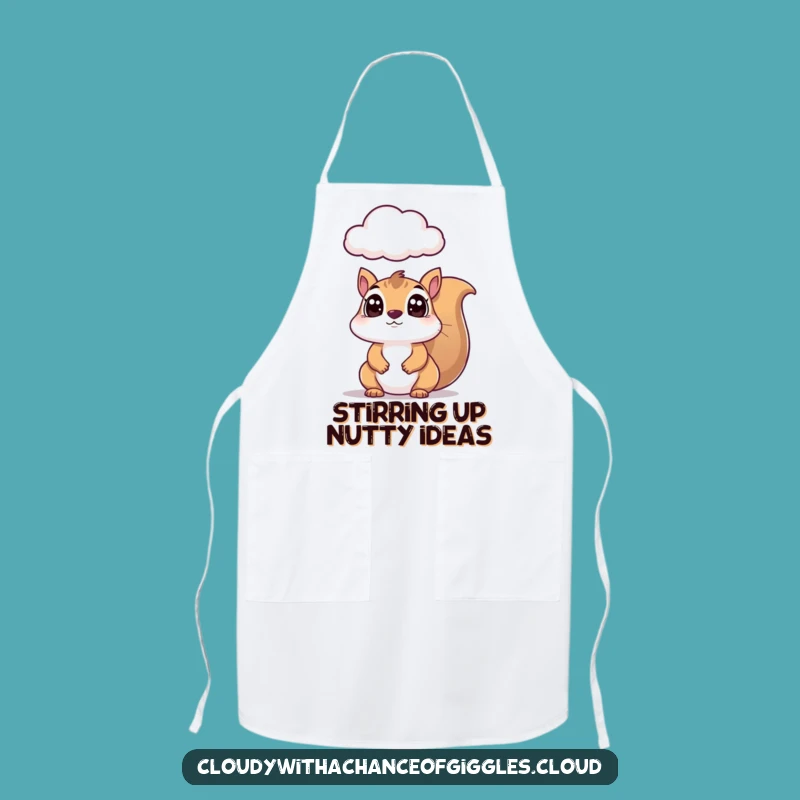 Funny Squirrel Chef's Apron: Hilarious Kitchen Wear for Amusing Cooks