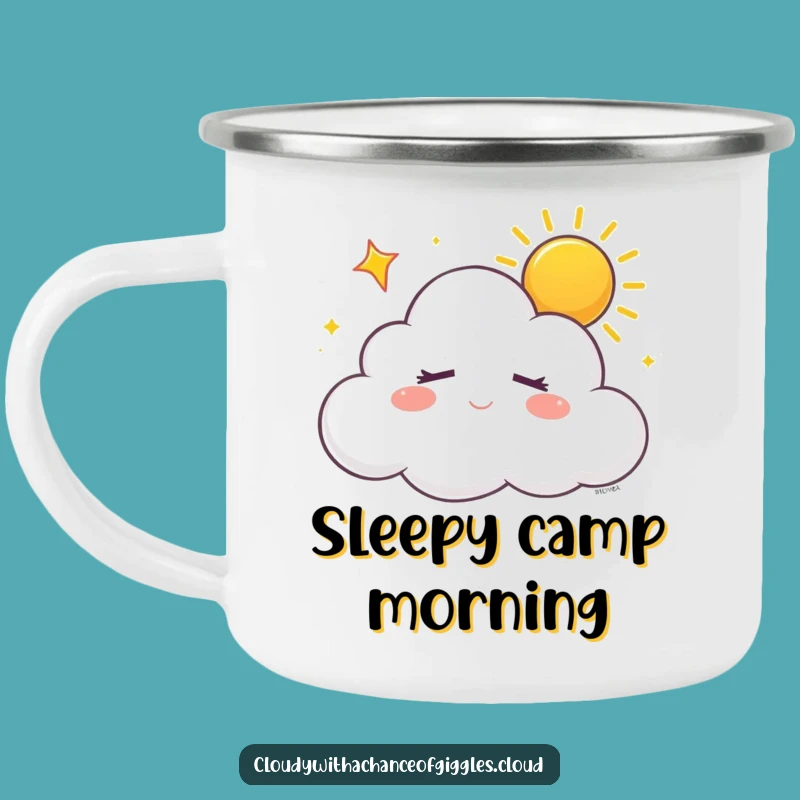 Funny Sleepy Cloud Camping Mug: Your Dreamy Companion for Peaceful Sips