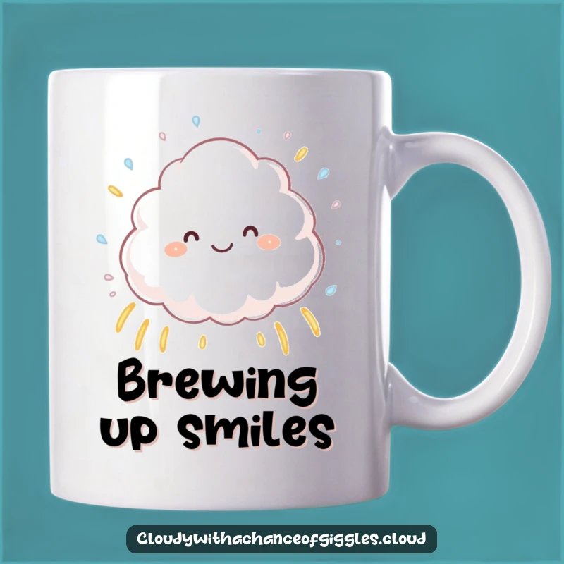 Funny Cloud Rainbow Mug - Joyful and Hilarious Weather Gift