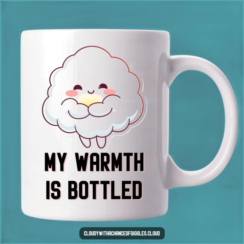 Funny Cloud Sunbeam Hug Mug: Cheerful Design, Perfect Cozy Funny Gift