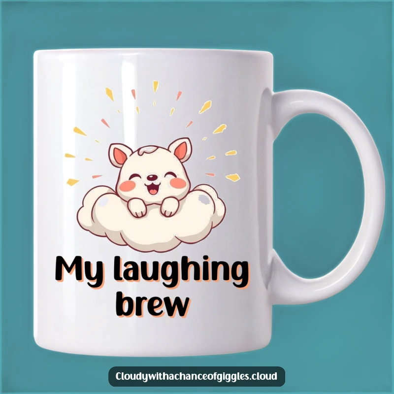 Funny Shy Laughing Animal Mug: Peek-a-Boo Humor, Perfect Humorous Gift for Introverts!