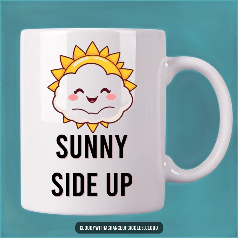 Funny Sun & Cloud Mug: Cheerful & Hilarious Gift for a Brighter Day
