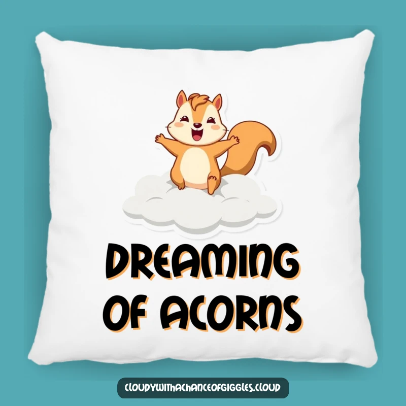 Funny Squirrel Cloud Pillow: Soft Silly Leaper, Adorable Funny Gift for Comfort