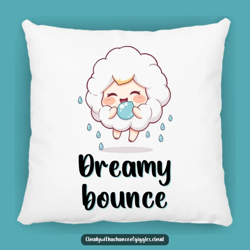 Funny Cloud Child Pillow: Cozy raindrop bounce, a soft and funny gift for comfort!