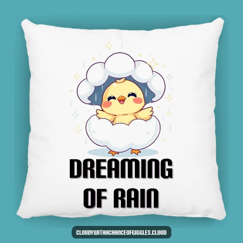 Funny Giggling Chick Cloud Pillow: Cuddle Up with Cheerful Humor