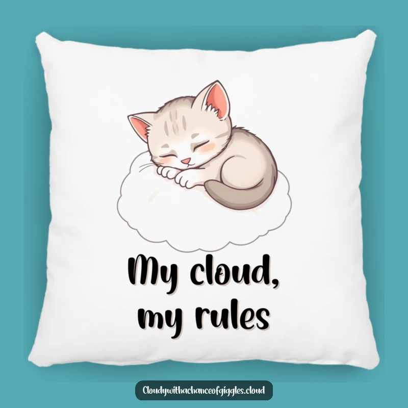Funny Sleepy Kitten Pillow: Soft Cloud Comfort, Adorable Cute & Funny Gift