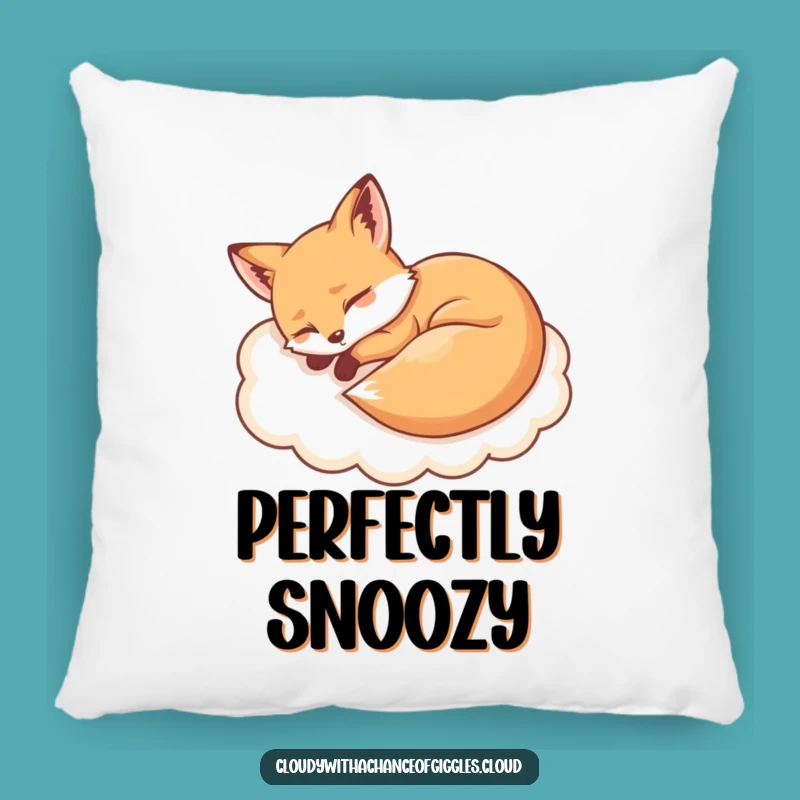 Funny Sleepy Fox Cloud Pillow: Soft Comfort and Hilarious Slumber