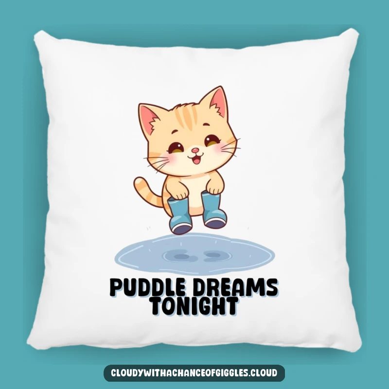 Soft Funny Cat Rain Boots Pillow: Cozy & Hilarious Comfort Gift
