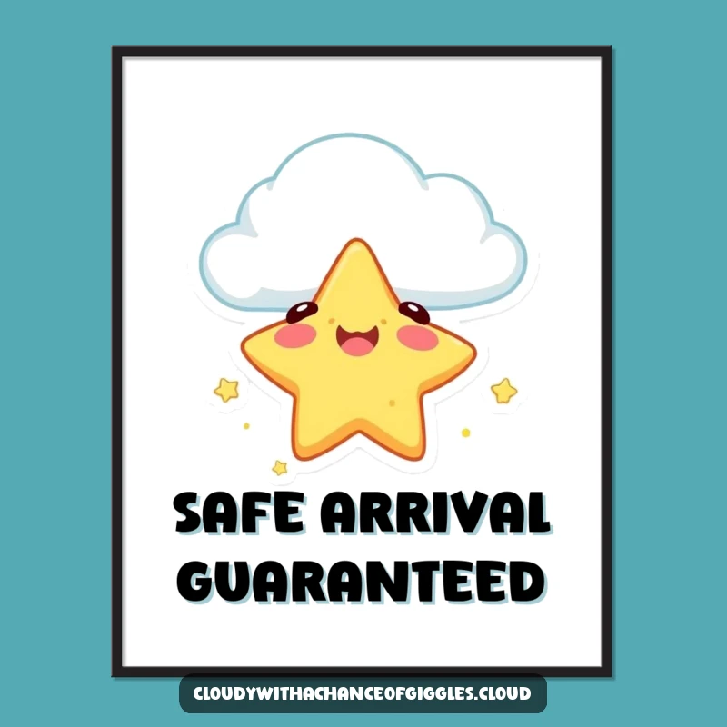 Funny Star Fall Digital Art: Instant Celestial Safety and Humor