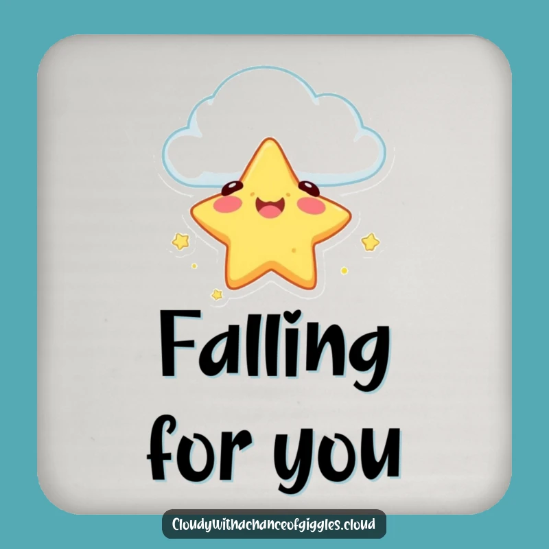 Funny Star Fall Coaster: Protect Surfaces with Celestial Humor