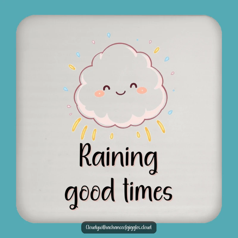 Funny Cloud Rainbow Coaster - Protect Surfaces with Joyful Style