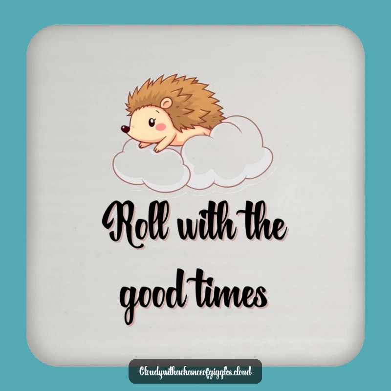 Funny Hedgehog Cloud Coaster: Protect Surfaces with Rolling Fun