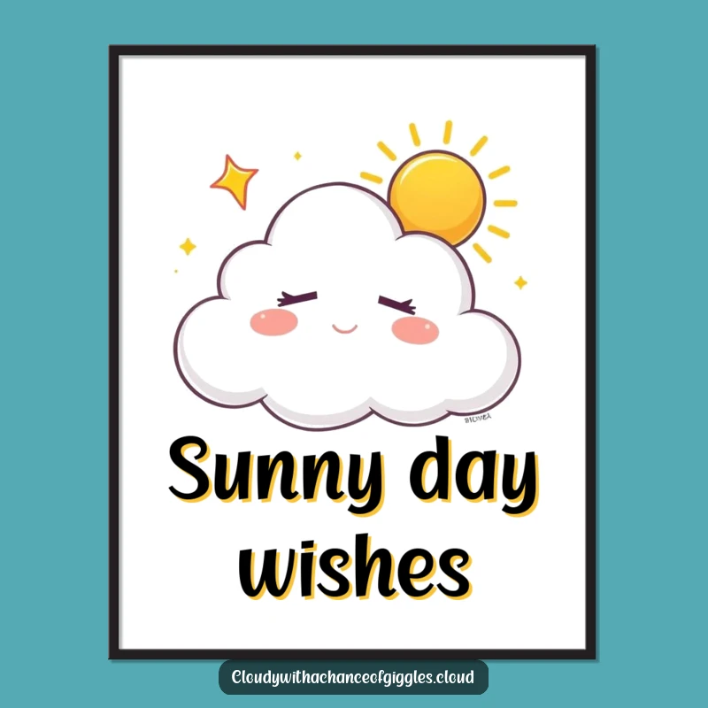 Funny Sleepy Cloud Poster: Decorate Your Walls with Dreamy Peace