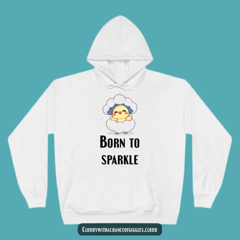Funny Giggling Chick Cloud Hoodie: Cozy Up with Cheerful Humor