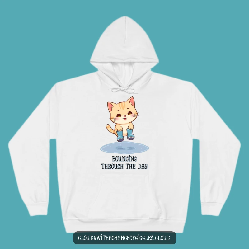 Cozy Funny Cat Rain Boots Hoodie: Warm & Hilarious Rainy Day Comfort Gift