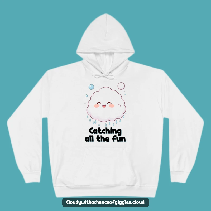 Funny Cozy Cloud Child Raindrop Hoodie - Warm and Cheerful Gift!