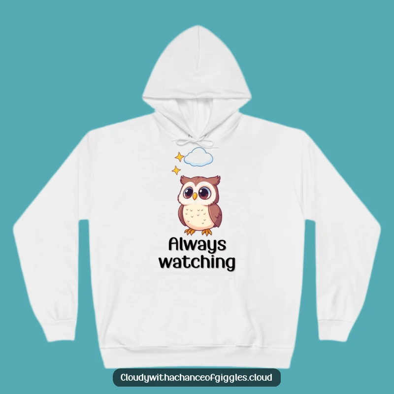 Cozy Funny Owl Hoodie: Starry Night Design, Ultimate Funny Comfort Gift