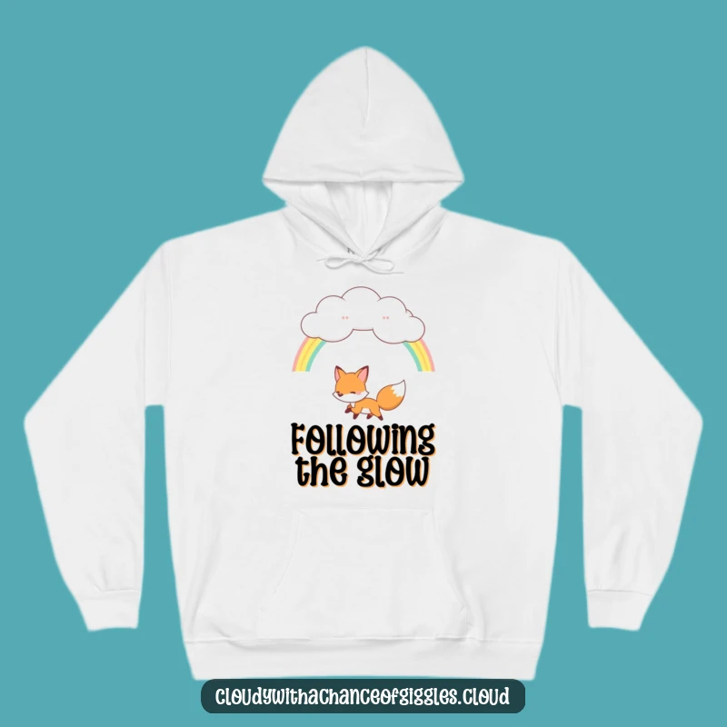Funny Fox Rainbow Hoodie: Cozy Cloud Companion, Superb Funny Gift for Dreamers