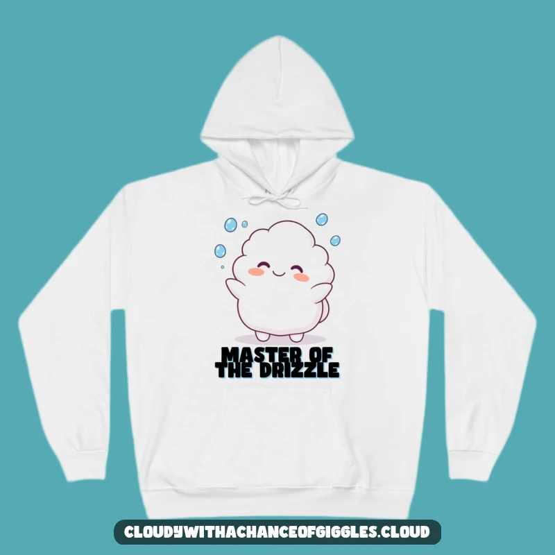 Funny Cloud Animal Hoodie: Juggling Raindrops, Cozy Weather Gift