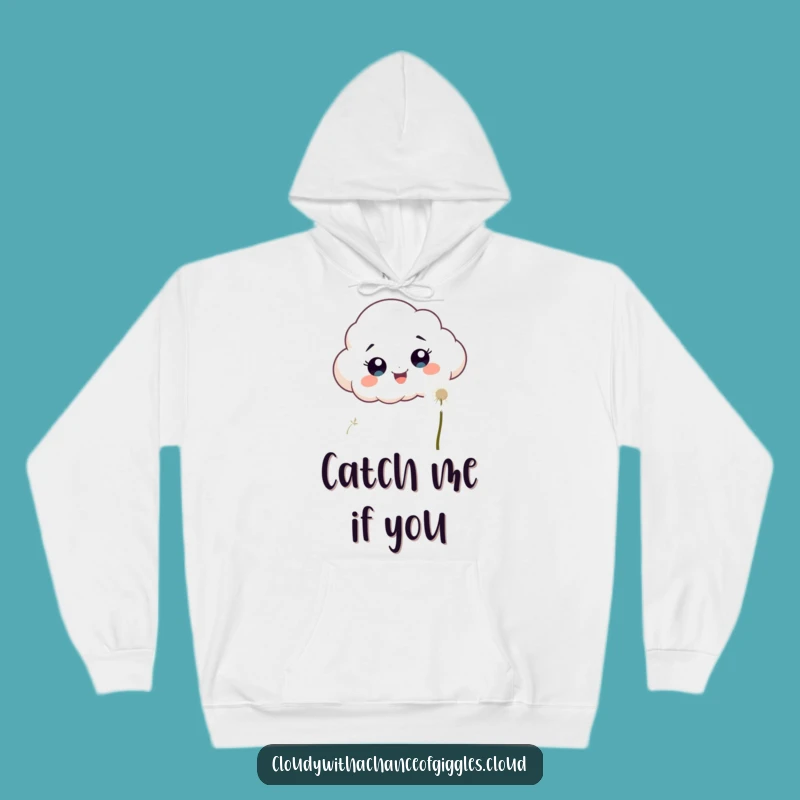 Funny Cozy Cloud Dandelion Hoodie - Warm and Whimsical Gift!