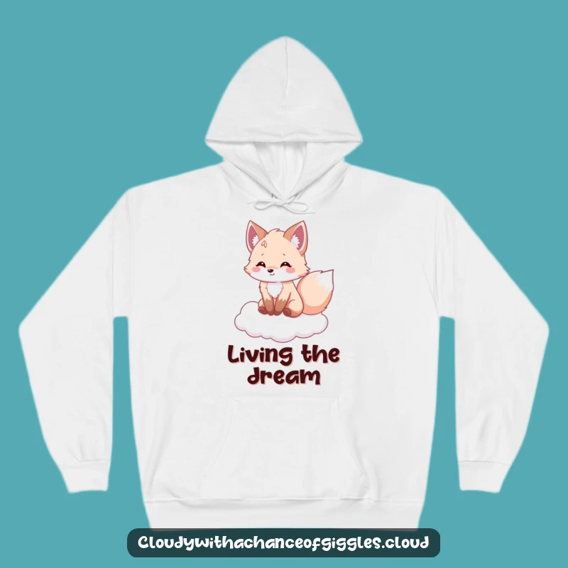 Funny Fox Cloud Dreamer Hoodie: Cozy & Hilarious Comfort for Chilly Days