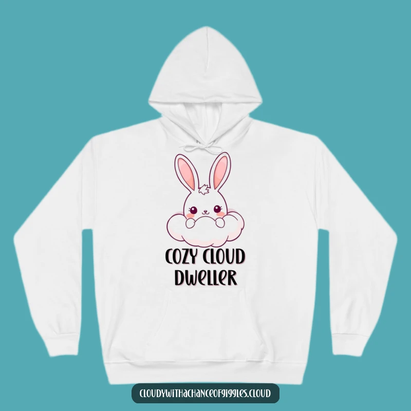 Funny Kawaii Bunny Hoodie: Cozy Cloud Design, Your New Favorite Funny Gift