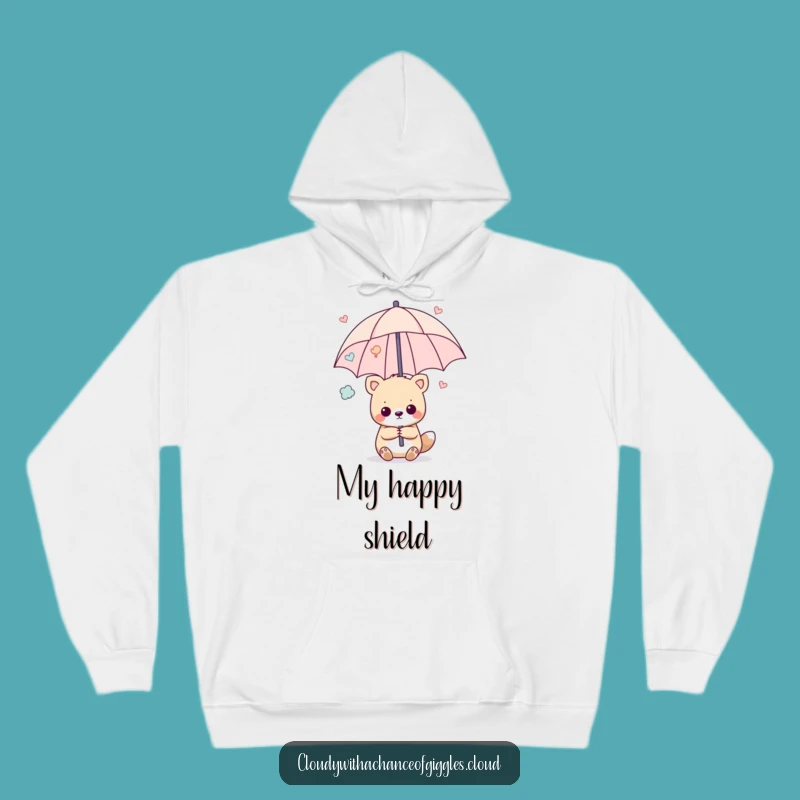 Cozy Funny Animal Happy Thoughts Umbrella Hoodie: Snuggle Under Joyful Protection