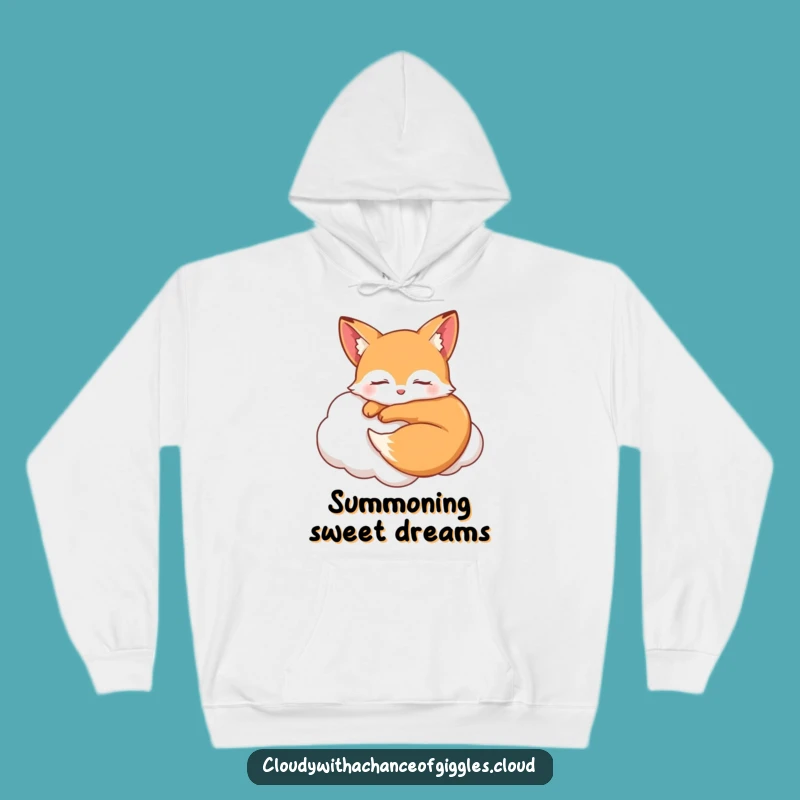 Funny Sleepy Fox Cloud Hoodie - Cozy & Hilarious Dreamy Wear