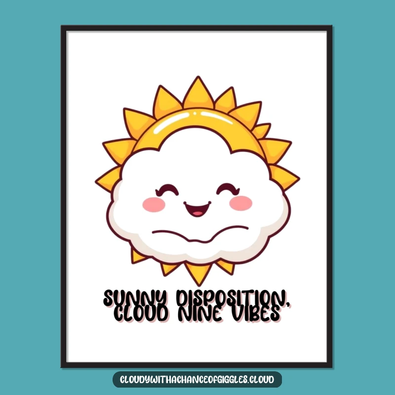 Free Printable Sun Wall Art: Cheerful Cloud Art, Funny Downloadable Decor for Happy Vibes