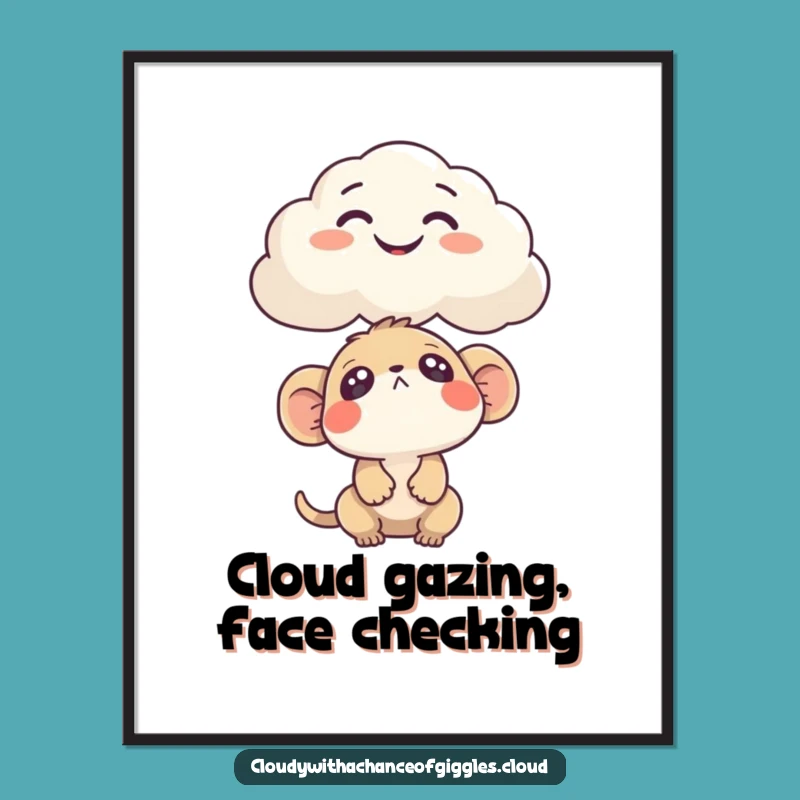 Free Printable Wall Art: Creature & Funny Cloud Friends - Whimsical Downloadable