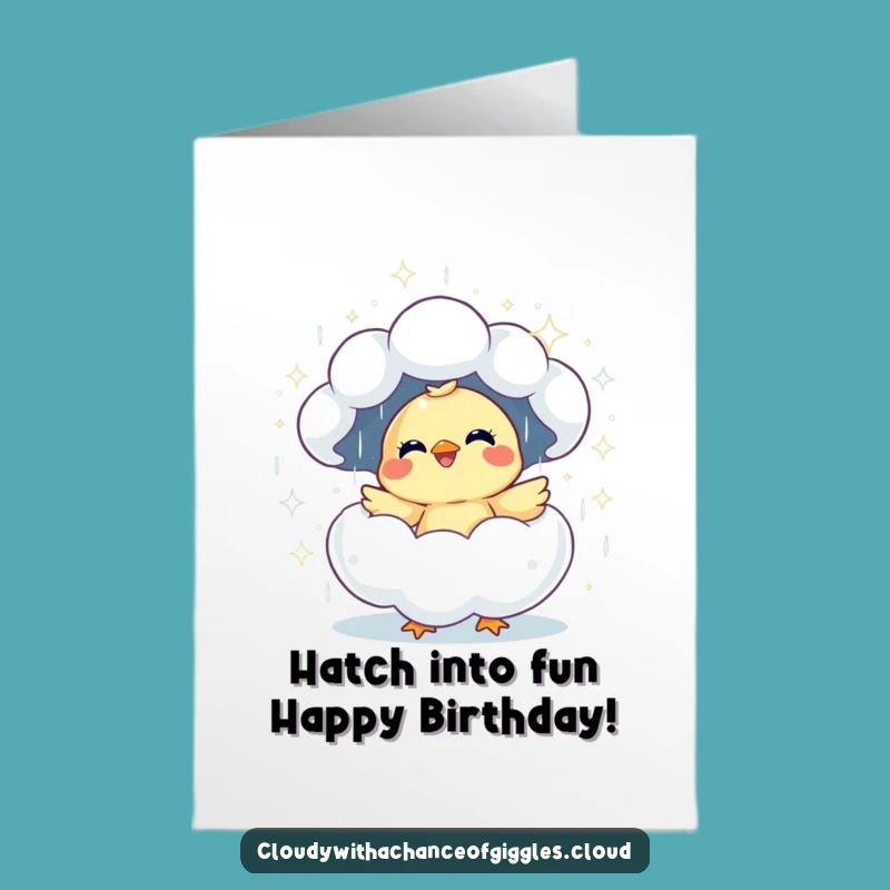 Free Printable Giggling Chick Birthday Card: Funny Downloadable Joy for a Bright Celebration