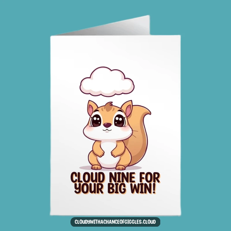 Free Printable Squirrel Card: Wide-Eyed Congrats, Funny Downloadable Gift for Any Occasion!