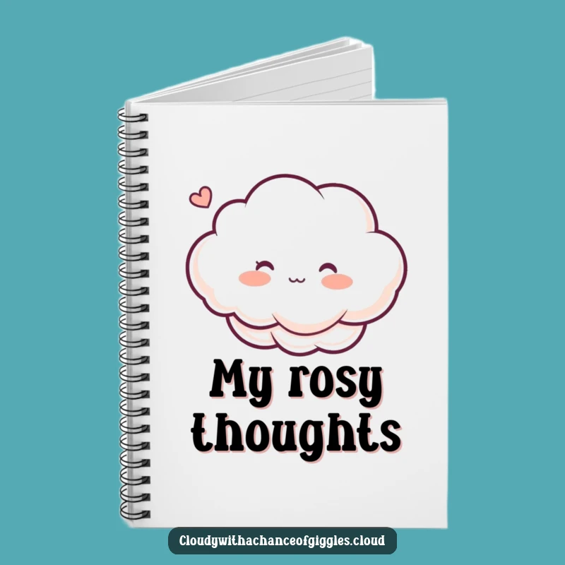 Funny Blushing Cloud Notebook: Jot Down Sweet Thoughts with Humor