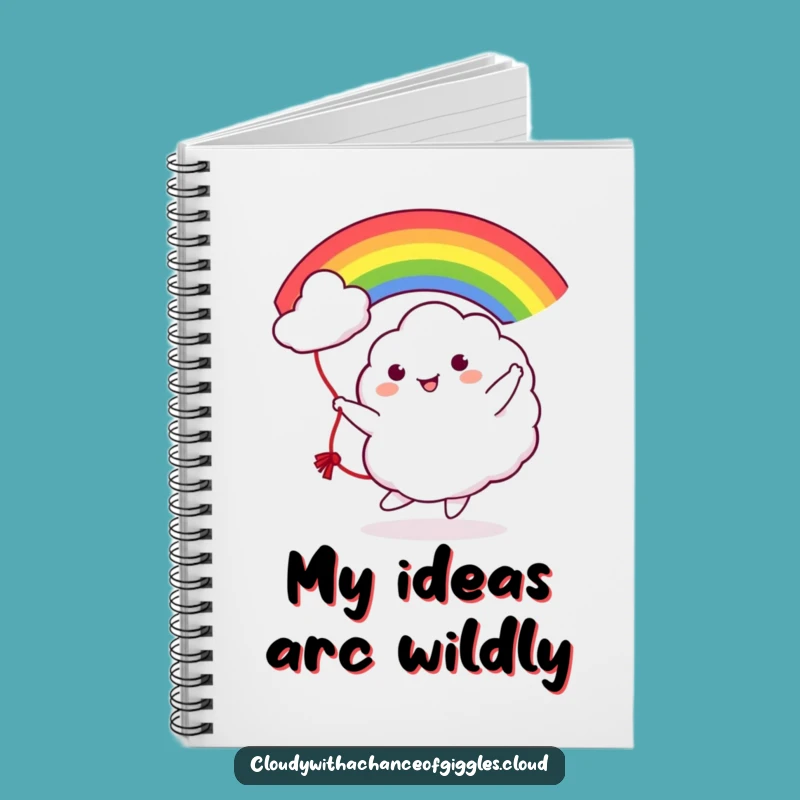 Funny Cloud Rainbow Jump Rope Notebook: Journal Your Fun, Cute Funny Gift