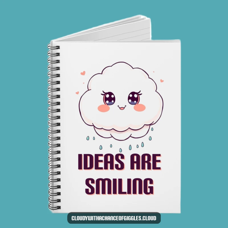 Funny Cloud Smiles Notebook: Cute Kawaii Journal for Ideas, Perfect Funny Gift