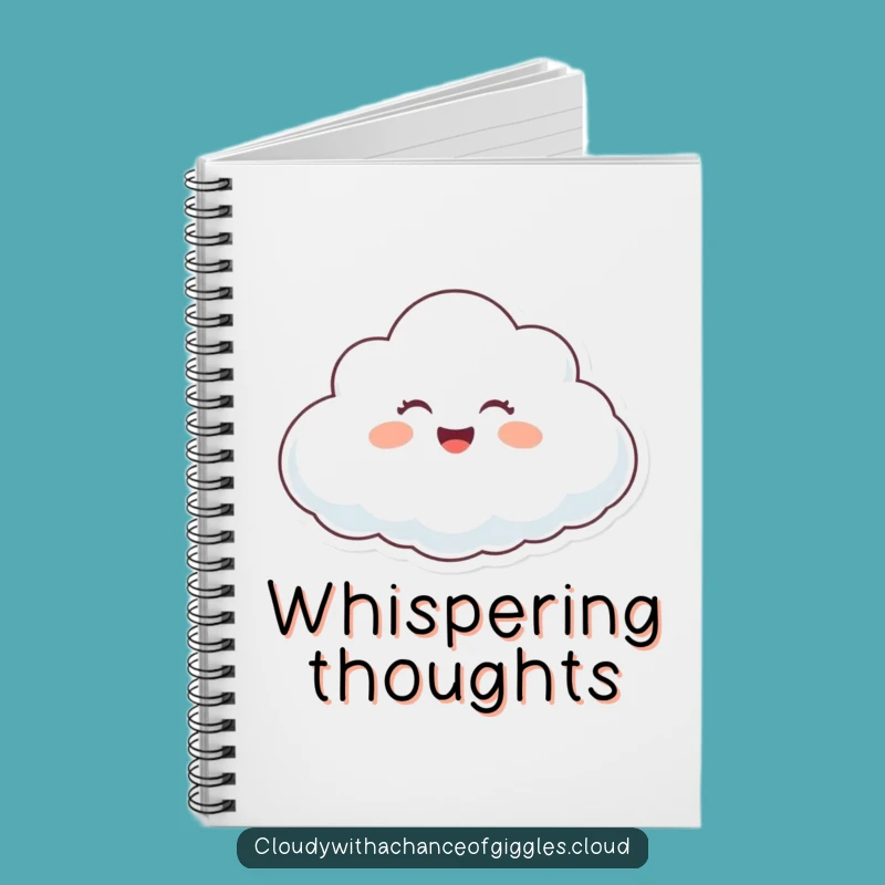 Funny Giggling Cloud Notebook - Capture Your Happy Thoughts!
