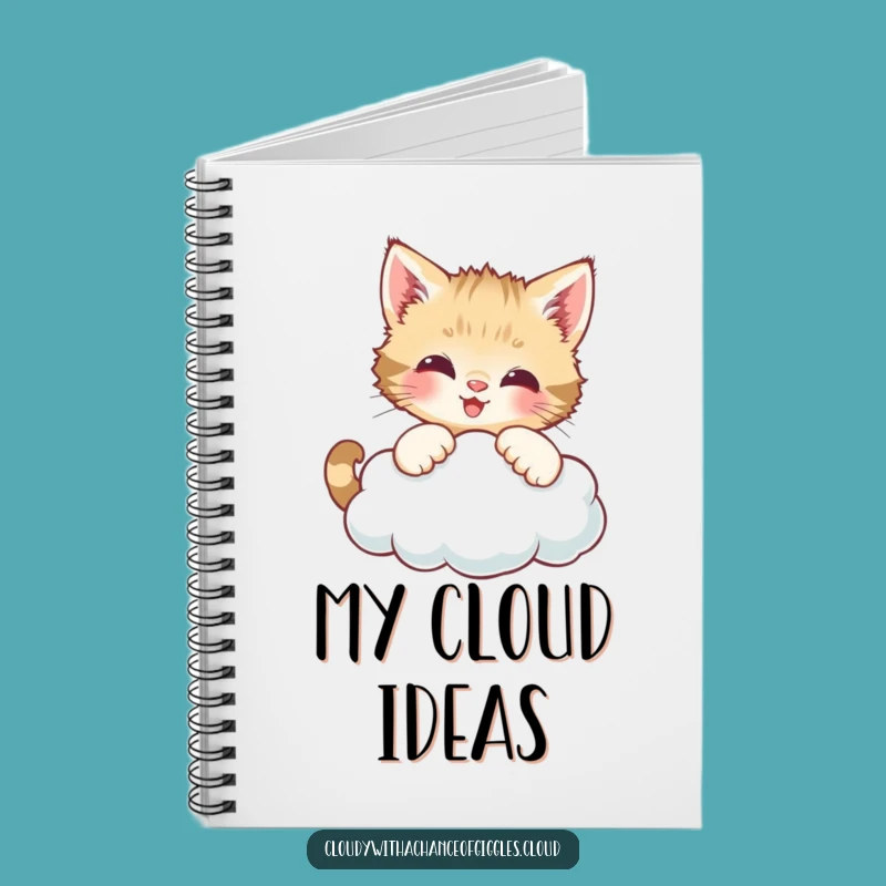 Funny Kitten Cloud Journal - Creative Notebook for Playful Thoughts