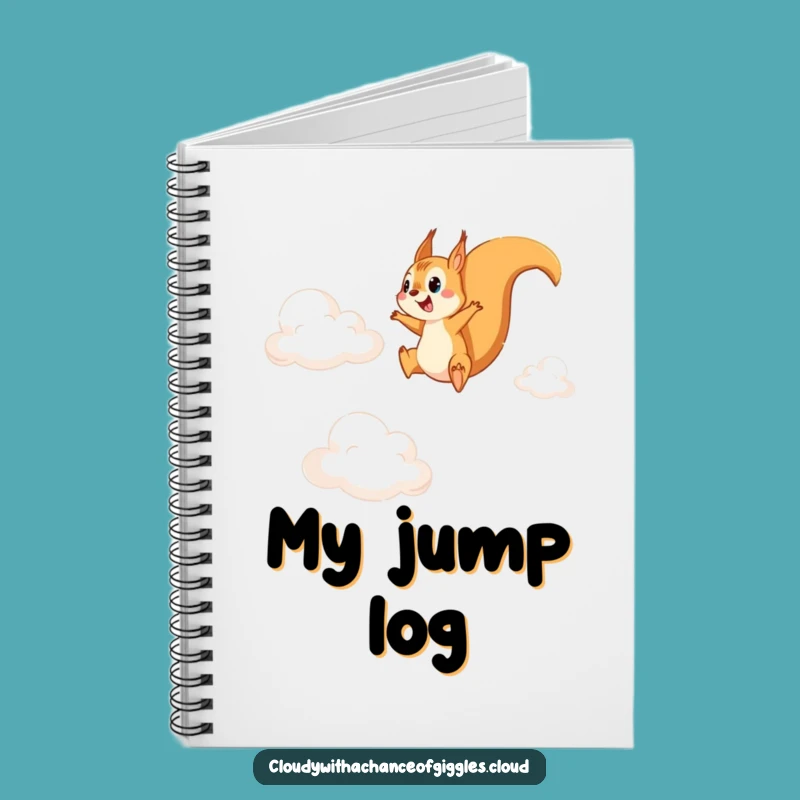 Funny Squirrel Cloud Journal - Inspiring Notebook for Creative Ideas Gift