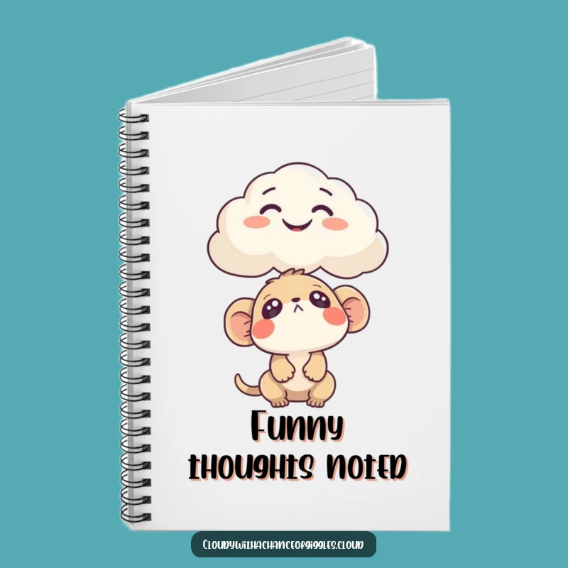 Funny Cloud Face Notebook: Cute Journal for Curious Minds, Perfect Funny Gift