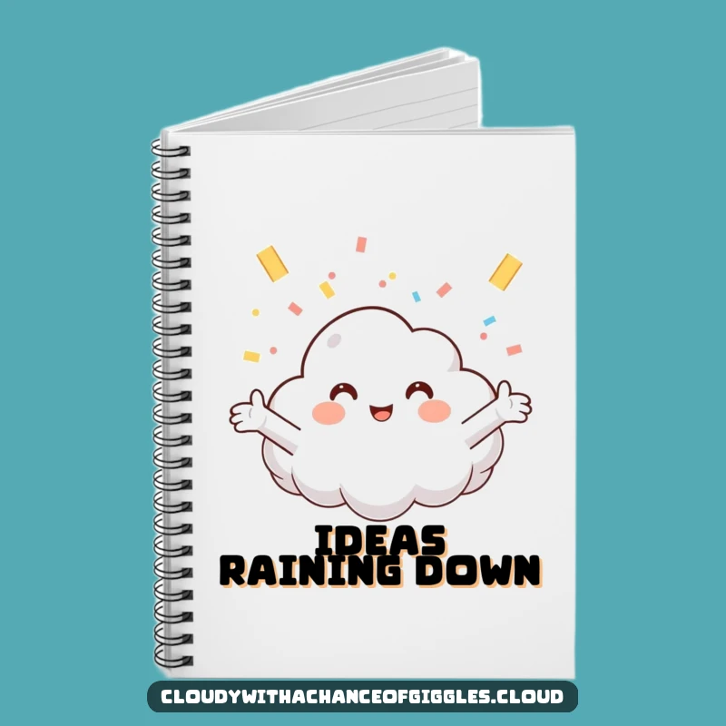 Funny Cloud Confetti Notebook: Jot Down Ideas with Hilarious, Joyful Flair