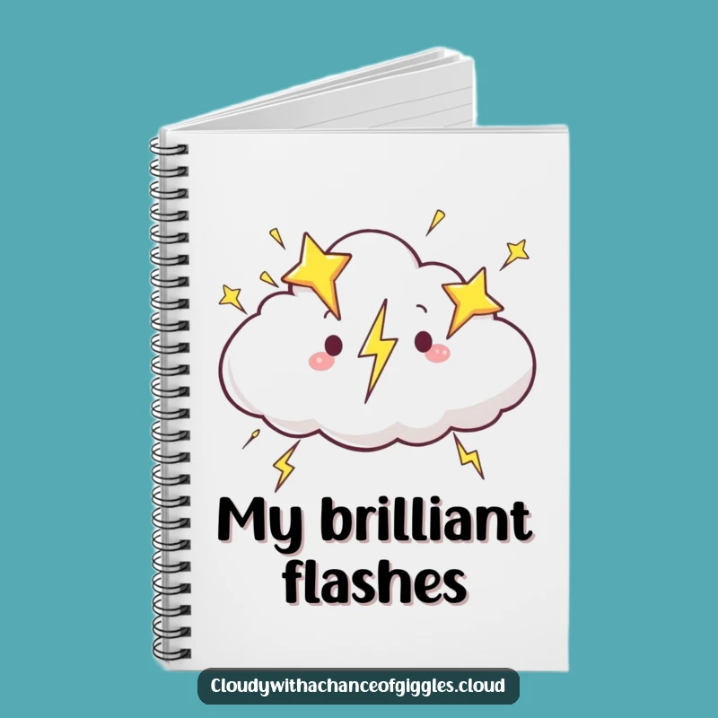 Funny Star Lightning Cloud Notebook: Jot Down Cosmic Ideas - Hilarious Gift!