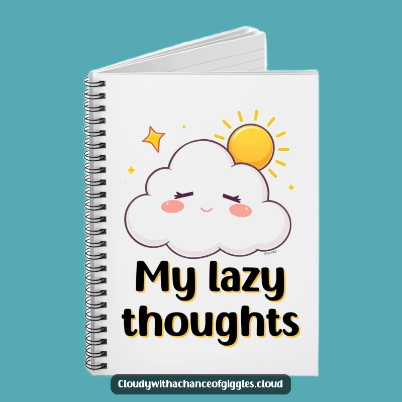 Funny Sleepy Cloud Notebook: Jot Down Dreams with Peaceful Flair