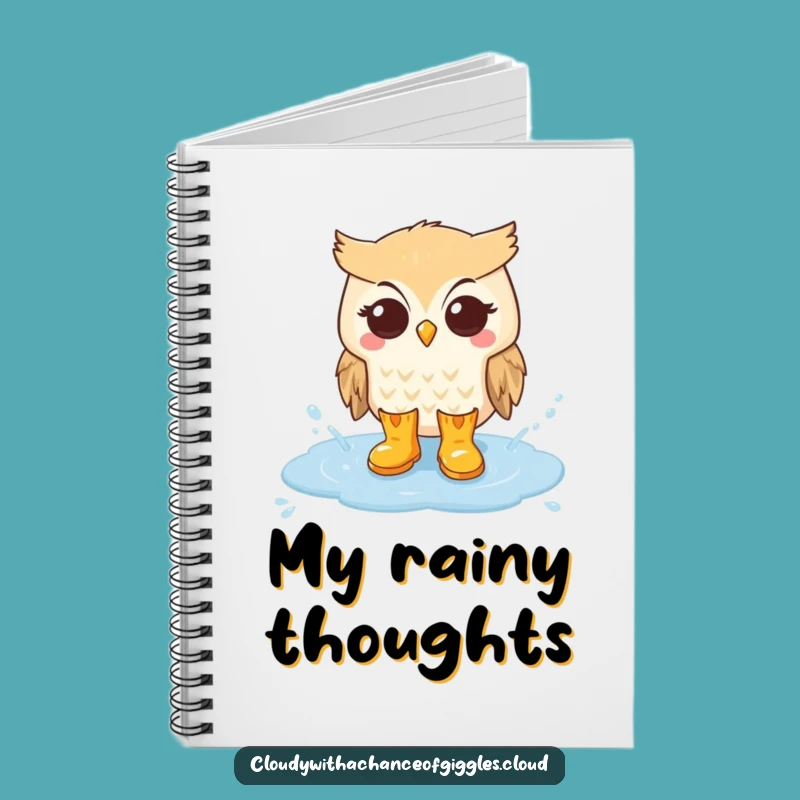 Funny Owl Rainy Day Journal - Creative Notebook for Whimsical Thoughts