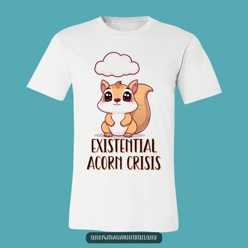 Funny Squirrel and Cloud T-Shirt: Adorable & Hilarious Wearable Art Tee